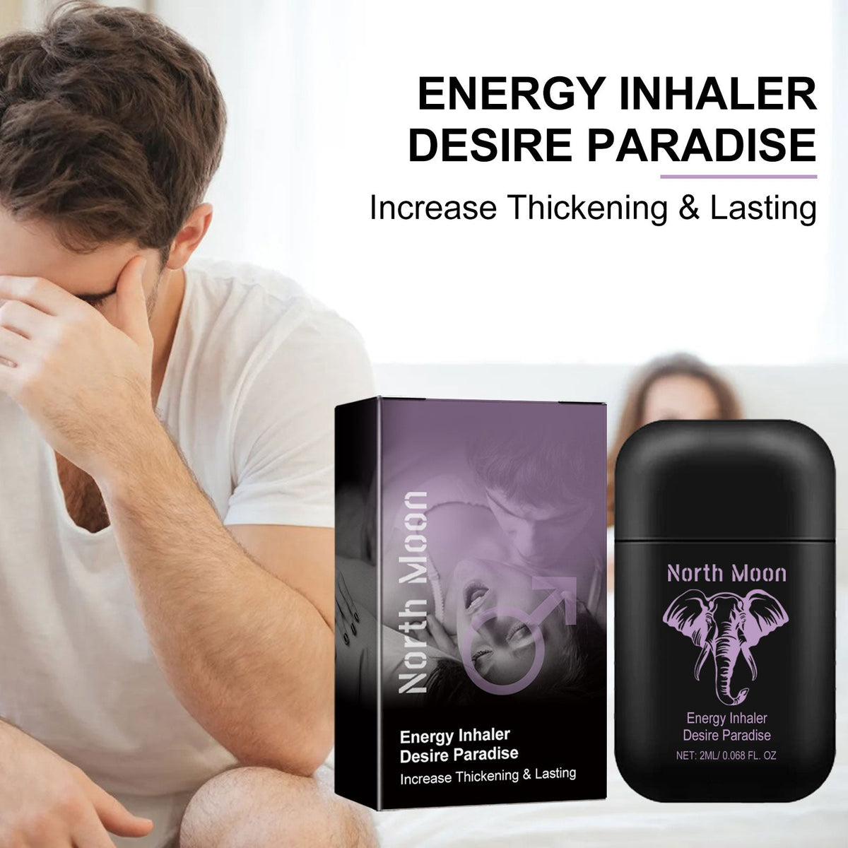Energy Inhaler, Desire Paradise Alleviate Discomfort Fatigue Loosen Body And Mind Nursing Through Nasal Inhaler