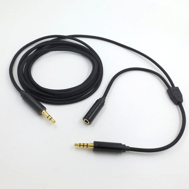 3.5mm voice party live recording audio cable extension cable for PUBG mobile game screen casting computer chat link cable
