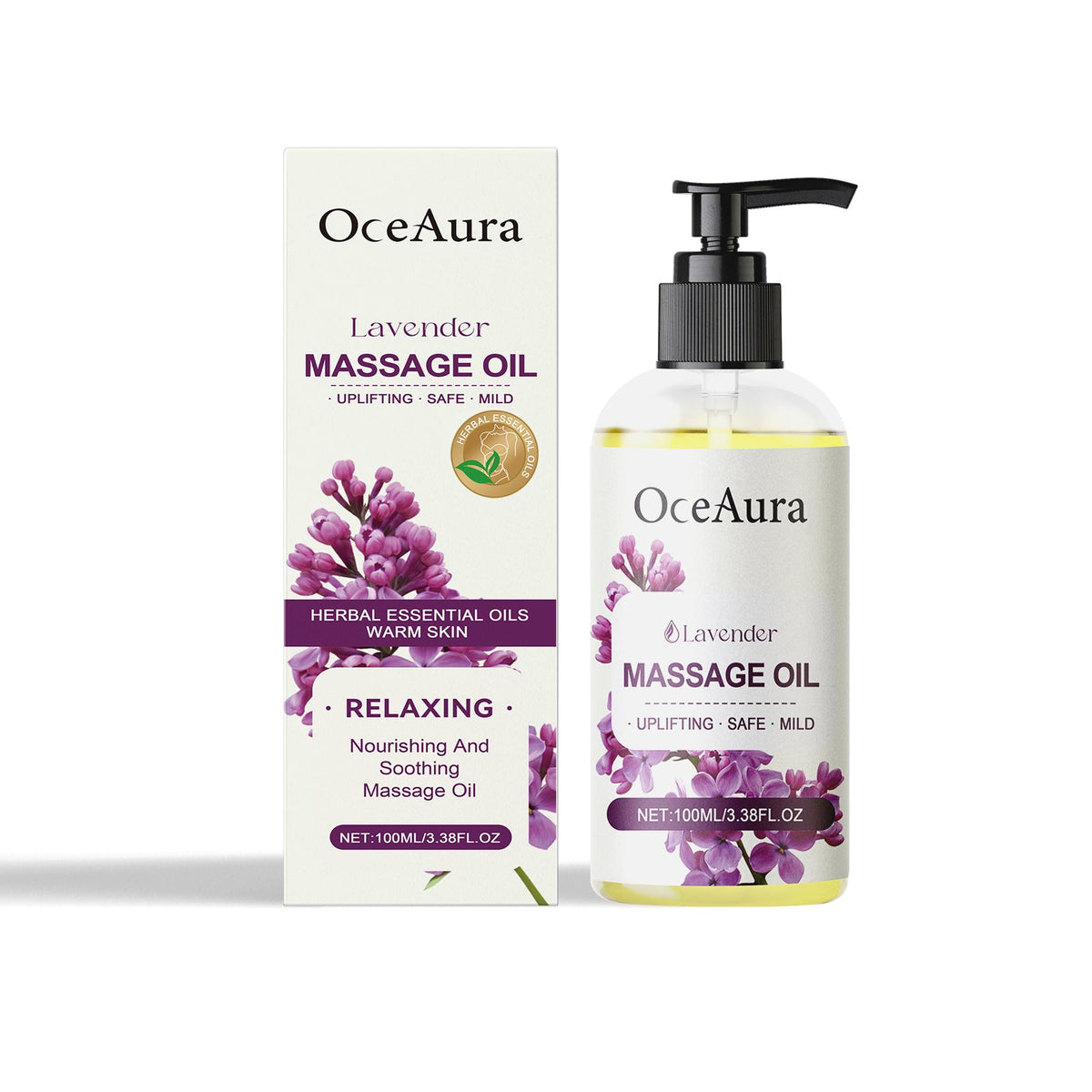 Lavender Body Essential Oil Hydrating And Moisturizing Body Moisturizing Massage Essential Oil For Long-Lasting Moisturizing