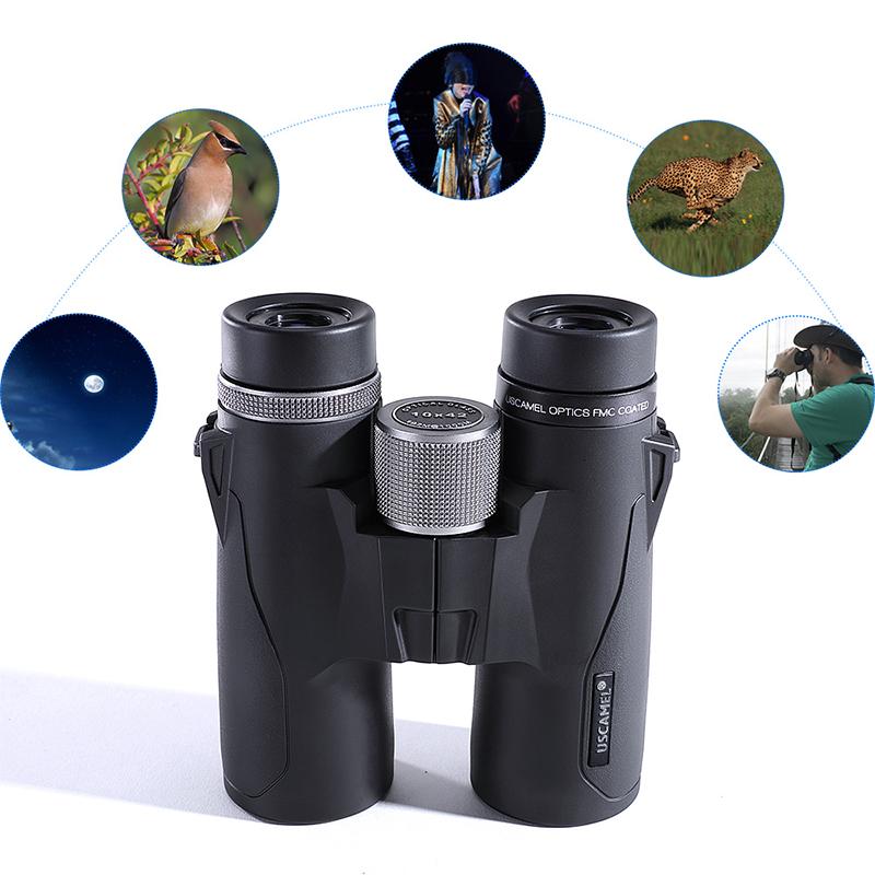 USCAMEL Binoculars Military HD 10x42 High Power Telescope Professional Hunting Outdoor,Black
