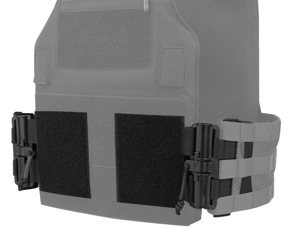 Tactical Vest Quick Release Buckle Set Single Point Molle Quick Removal Buckle Set with Hook and Loop Fastener for JPC CPC NCP X