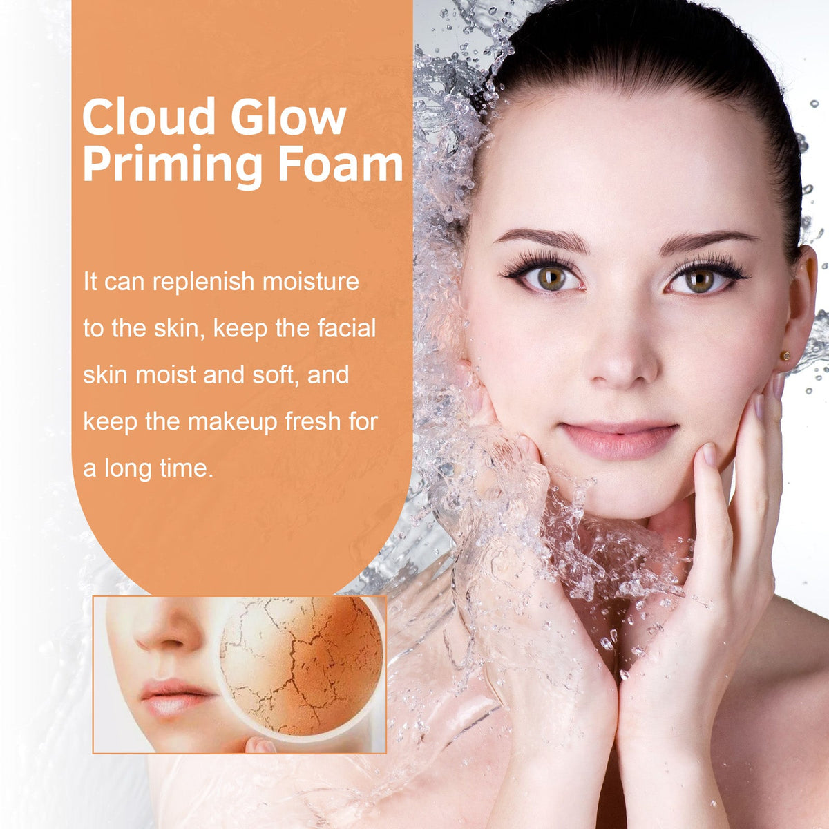 Pre-Makeup Mousse Toner, Hydrating And Moisturizing Facial Toner Firming And Softening Skin Care Foam Mousse