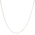 Unisex Solid 14K Gold 1.5mm Paperclip Chain Necklace - Length