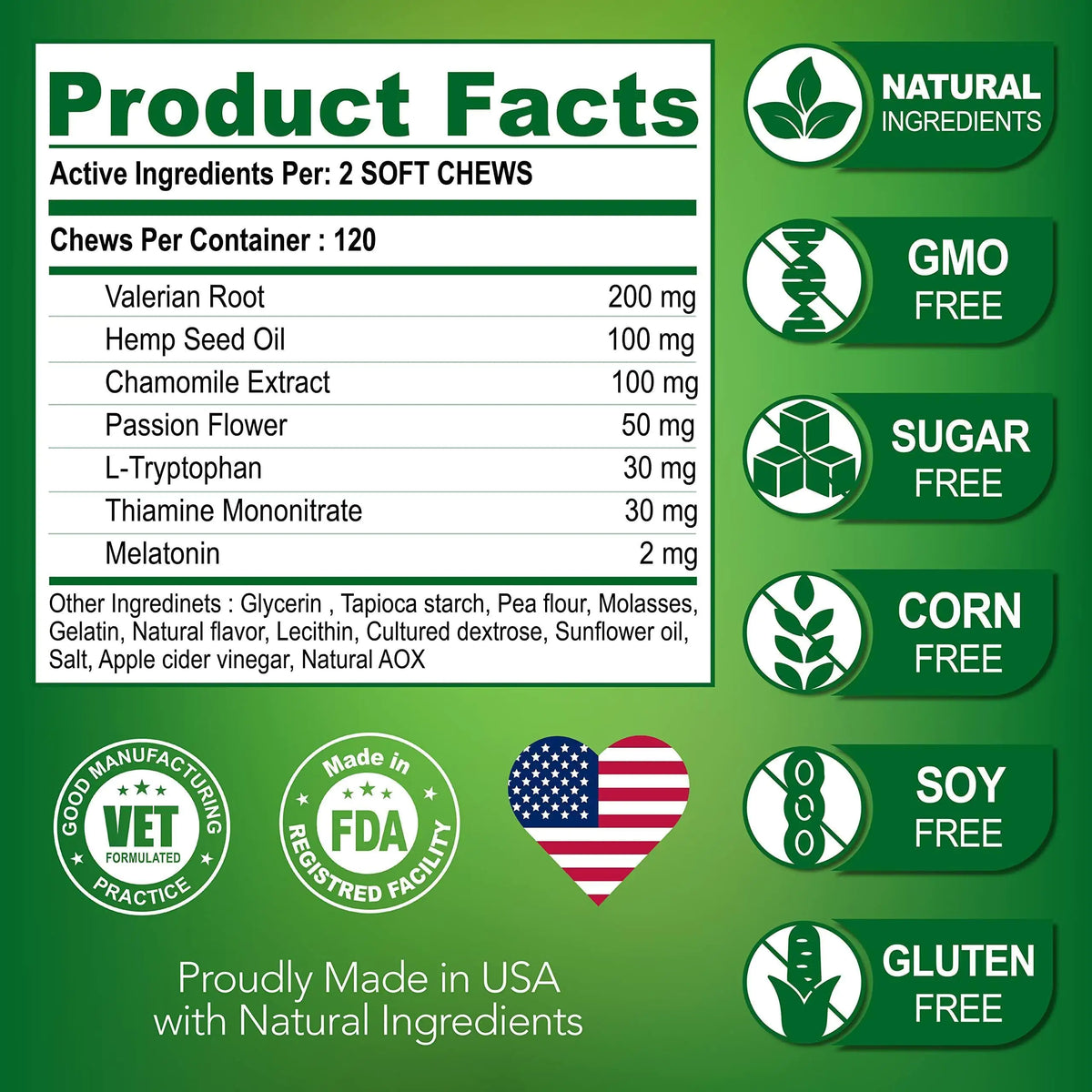 Hemp Dog Calming Chews
