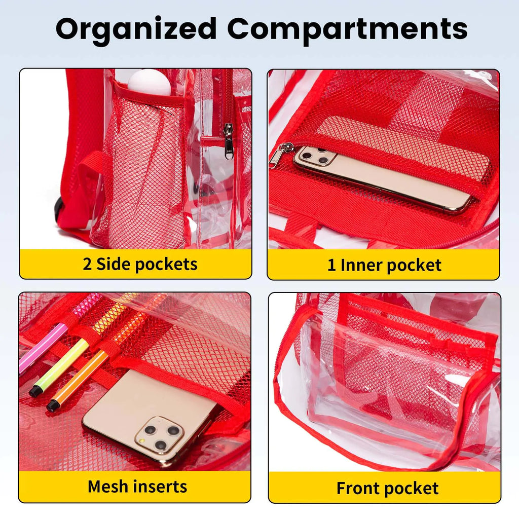 Vorspack Clear Backpack Heavy Duty - PVC Transparent Backpack