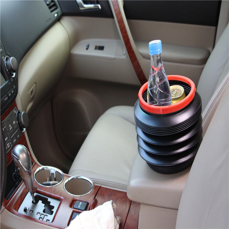 Car Trash Bin Can Car Storage Bin Portable Outdoor Fishing Bucket Multifunctional Retractable Folding Water Bucket