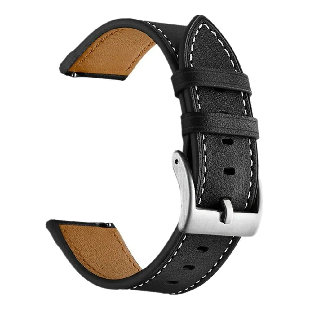 18mm 20mm 22mm Classic Genuine Leather Watch Band Strap Quick