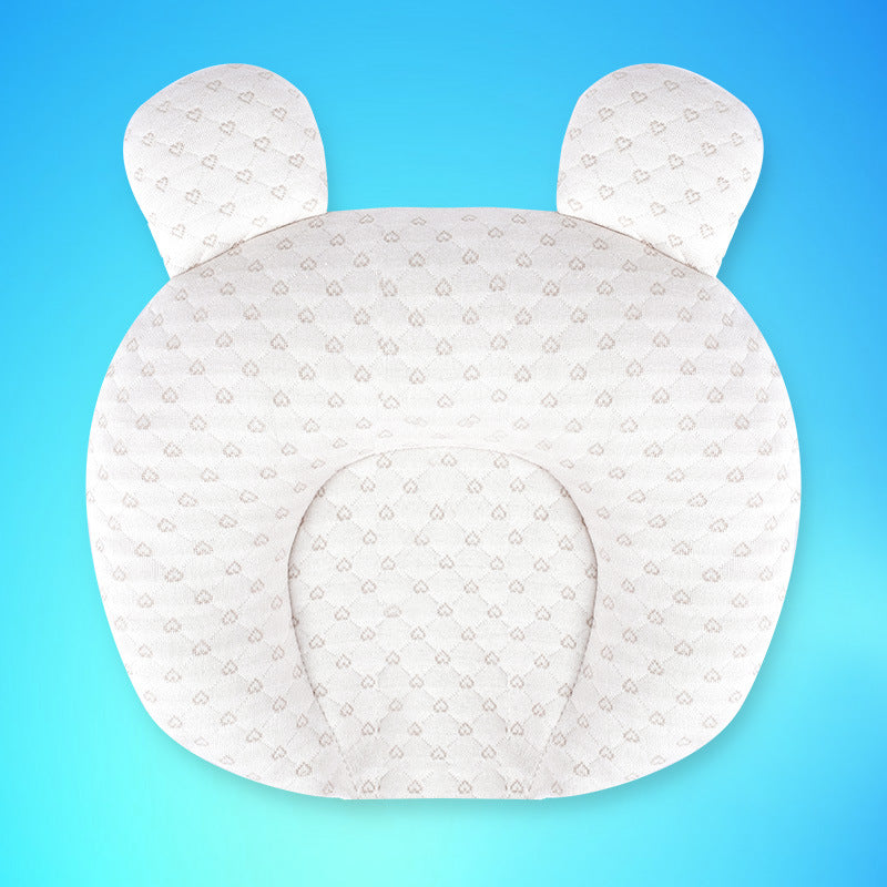 Baby Pillow Newborn 0-1 Year Old Baby Products Anti Deviation Head Latex Set Pillow Color Cotton Pillow