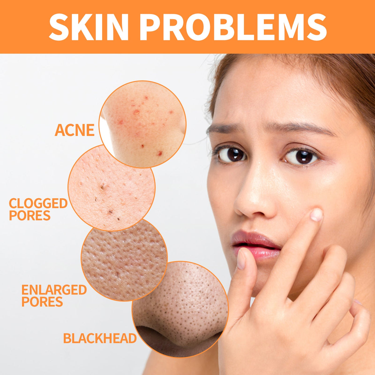 Ginger Yellow Mud Facial Mask Stick, Acne Removing Pore Shrinking Cleaning Solid Facial Mask