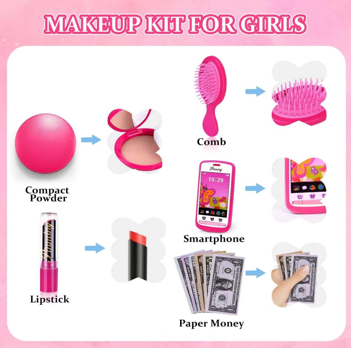 GlamGo Pretend Purse Set