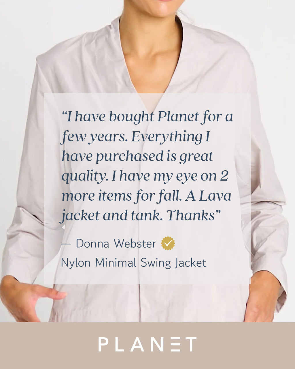 Nylon Minimal Swing Jacket - White