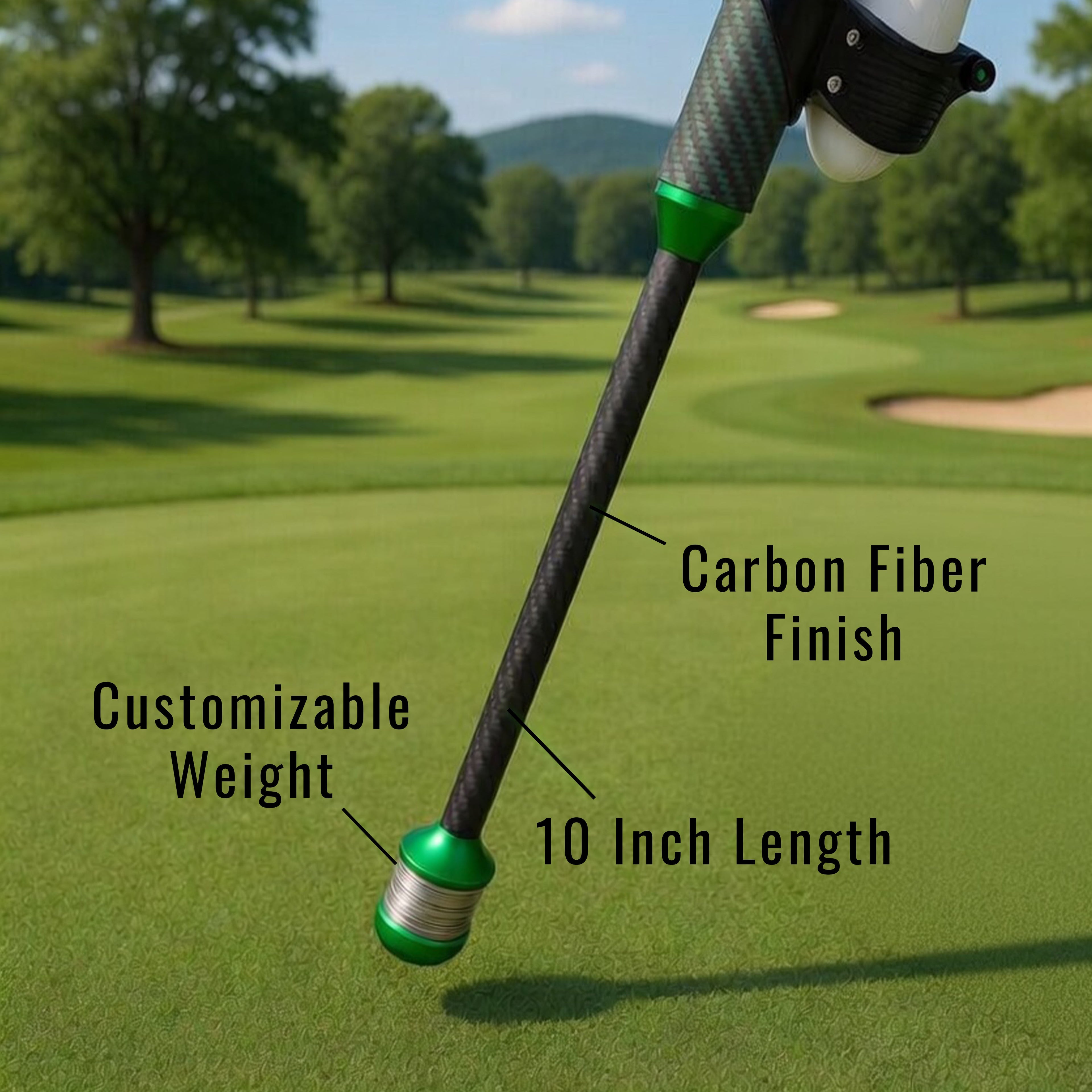 DriVR Elite Mini -  Adjustable VR Weighted Golf Club Handle Accessory - Compatible with Quest 2, 3/3s, and Pro