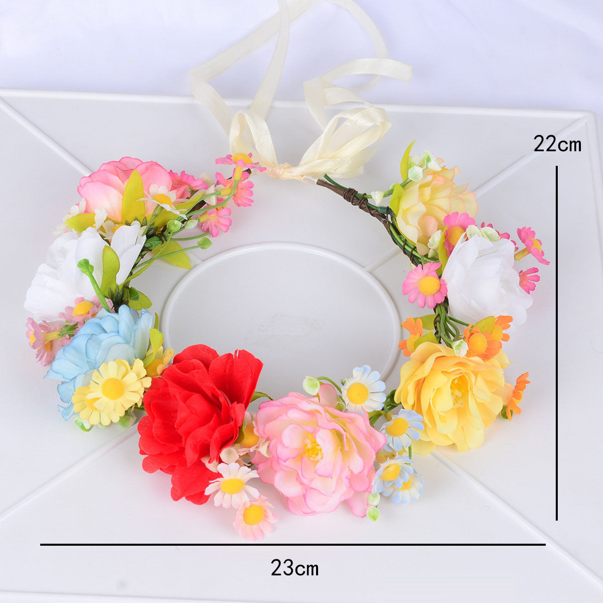 Simulated Chrysanthemum Flower Wreath, Starry Sky, Hibiscus Flower Wreath, Bridal Wedding Photography