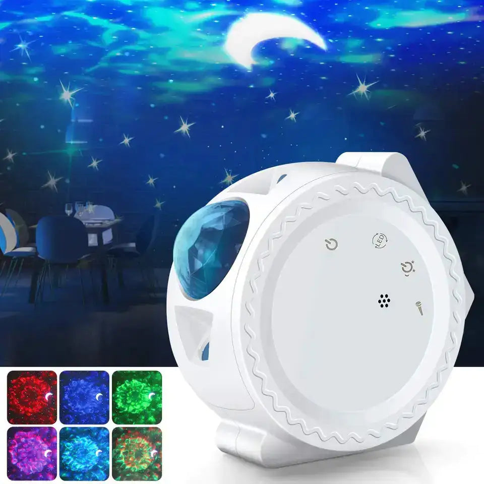 Alexa Compatible Laser Projector w/ LED Nebula Cloud