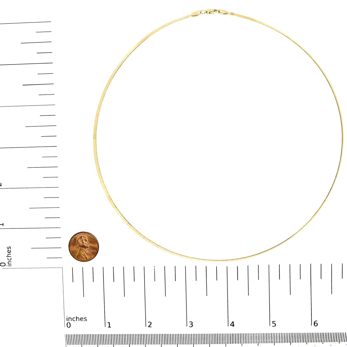 14K Gold 2.8mm Herringbone Chain