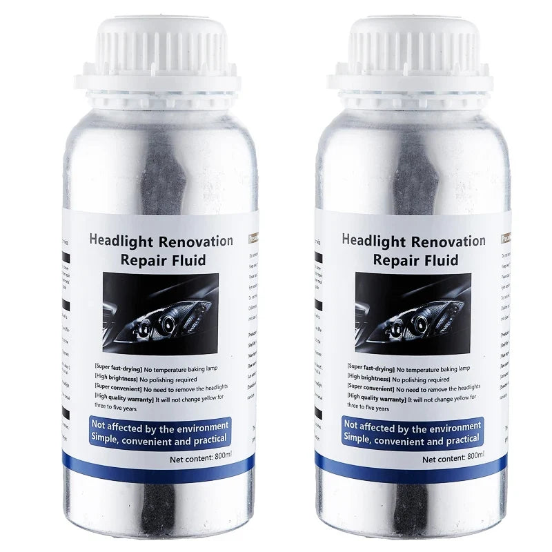 800ML Car Headlight Polishing Liquid Polymer Car Headlamp Renovation Restoration Cleaning Agent  Auto Repair Products