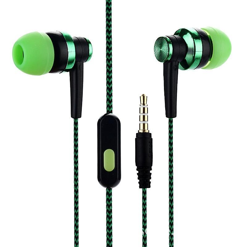 STEVVEX In-ear Braided Wiring Cord Universal Music Subwoofer