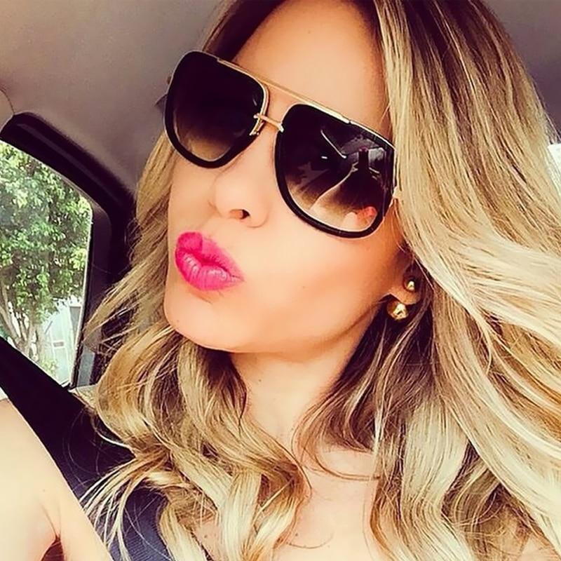 Oversized Men and Woman Unisex Polarized Sunglasses Square Retro
