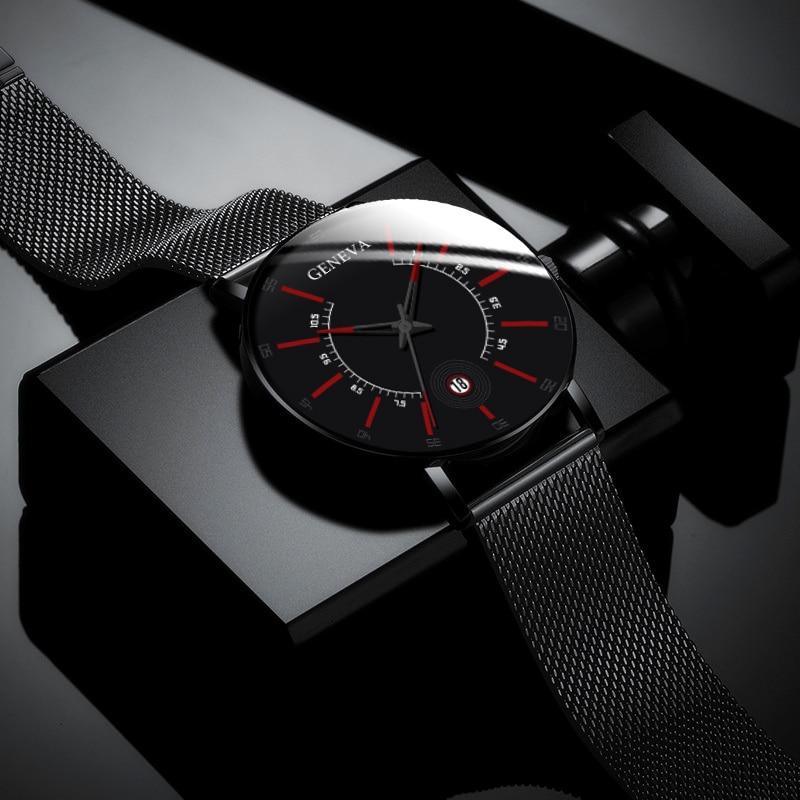 Men Watches Fashion Mens Business Watch Ultra Thin Stainless