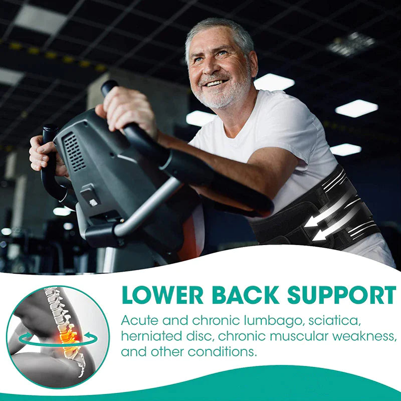 Adjustable Lower Back Brace Lumbar Support Waist Belt Men Pain