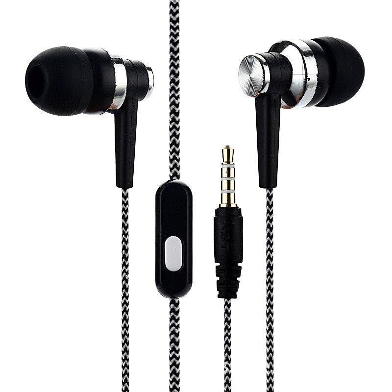 STEVVEX In-ear Braided Wiring Cord Universal Music Subwoofer