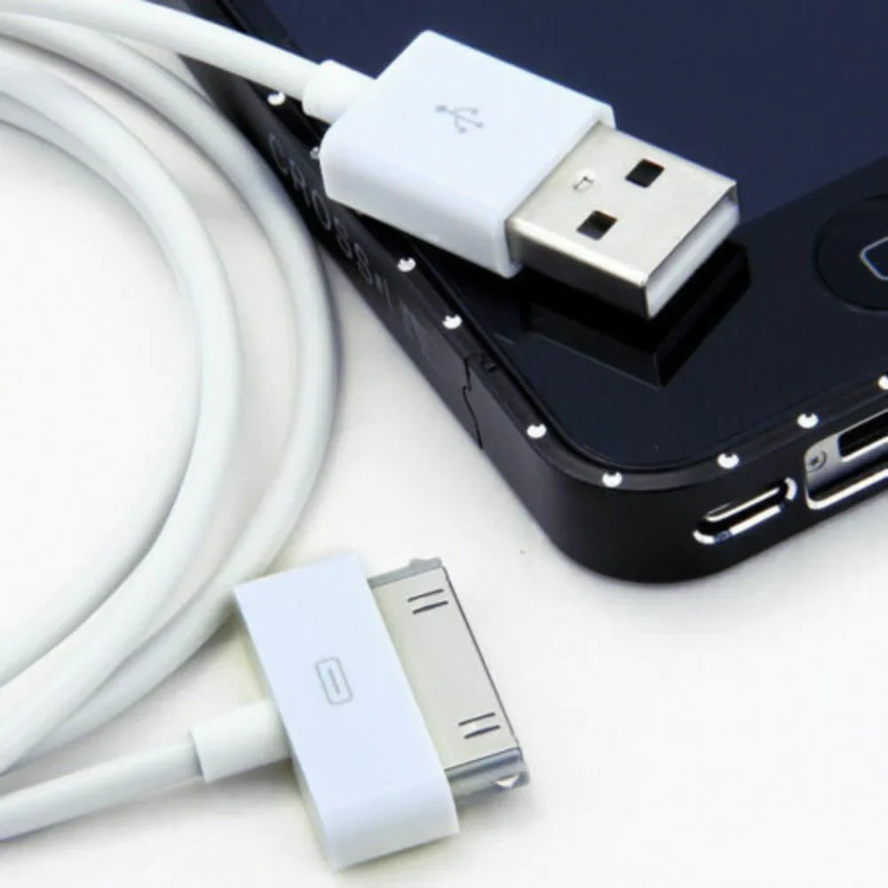 2x 6ft 30-pin USB Charger Data Sync Cable Cord Iphone 3G/4/4S