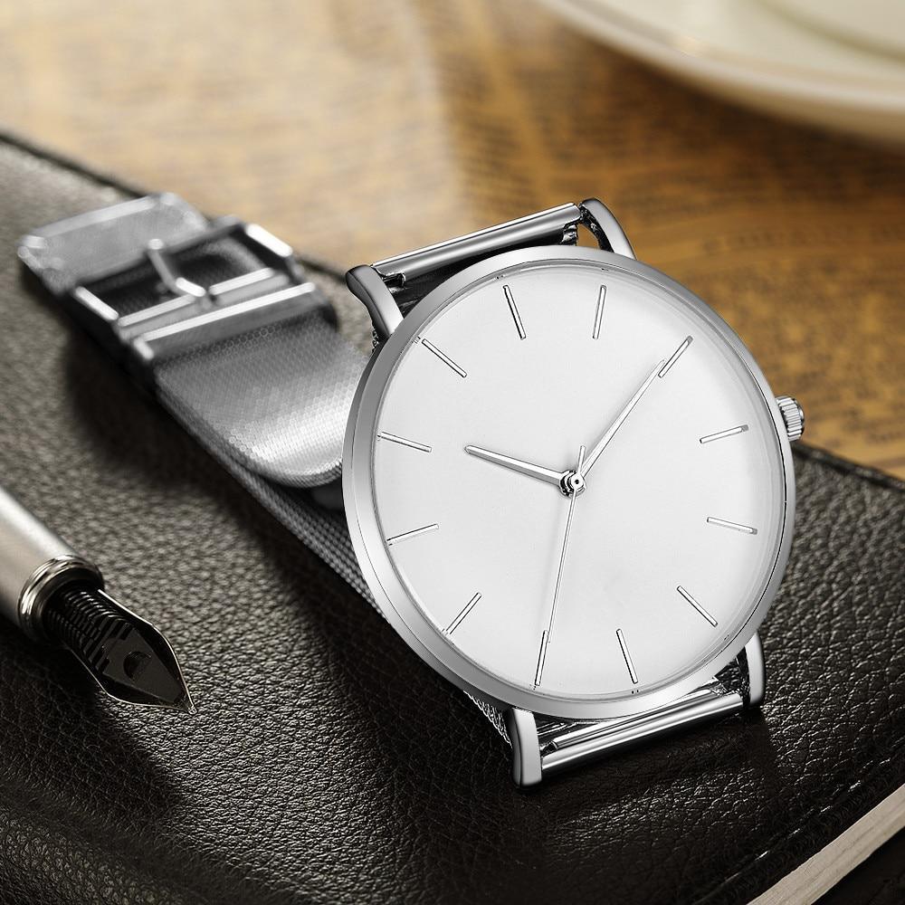 STEVVEX Men Watch Quartz Casual Watches Simple Metal Hour Reloj