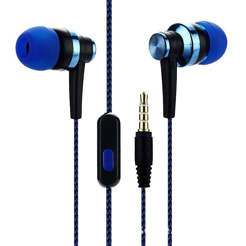 STEVVEX In-ear Braided Wiring Cord Universal Music Subwoofer