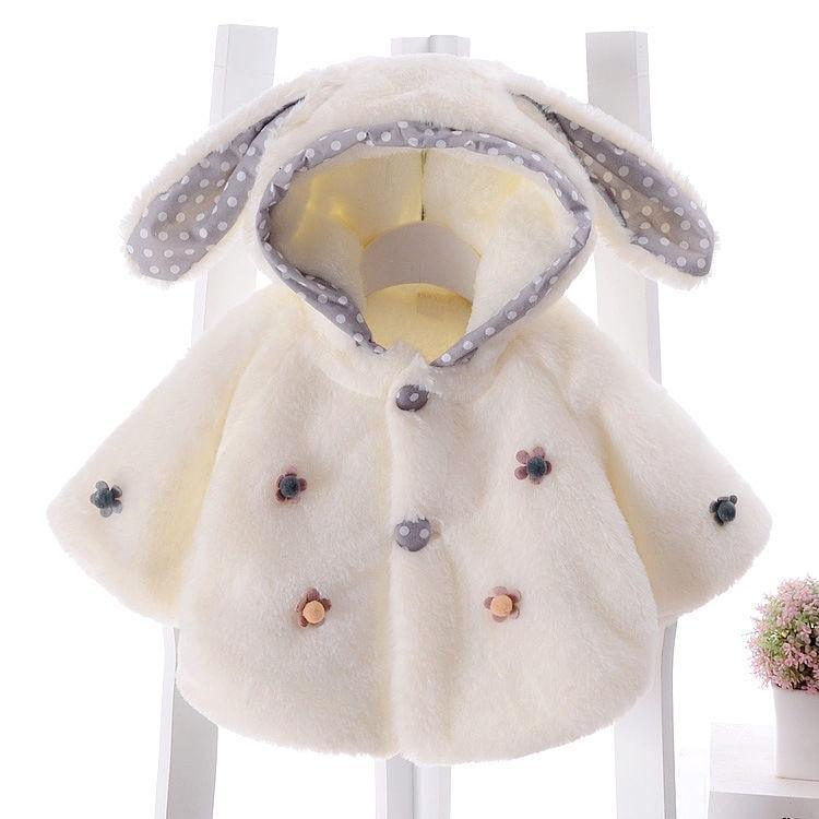 Baby Toddler Clothes Cute Fleece Fur Winter Warm Coat / Jacket for Kids Outerwear