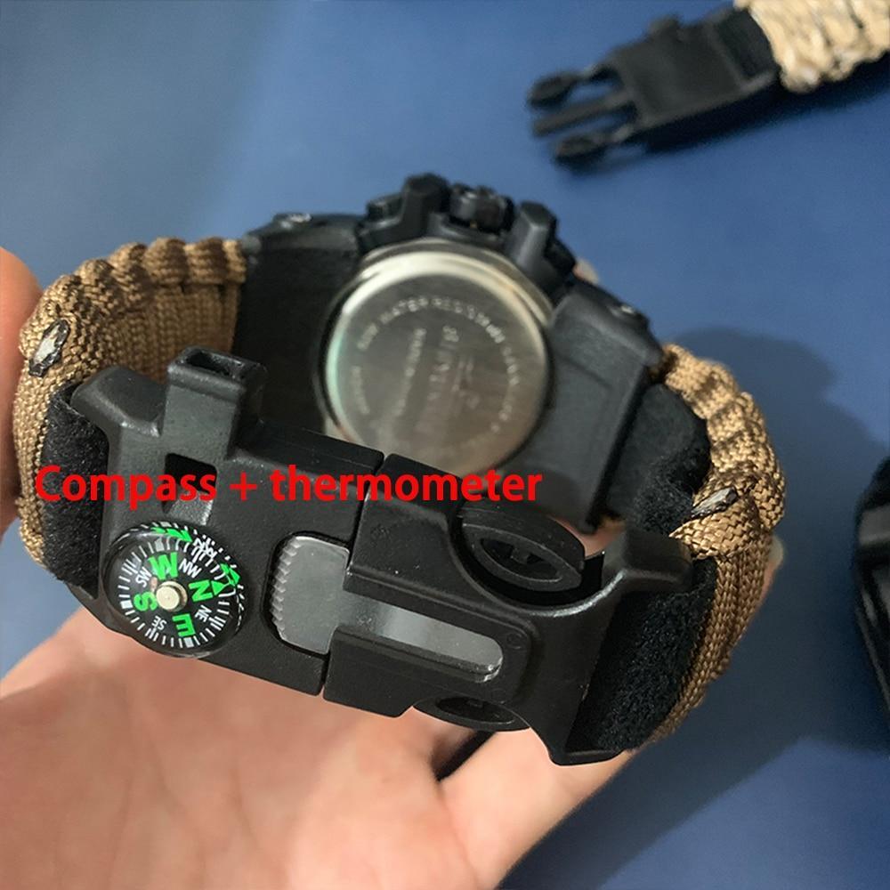 Survival Men Sports Watch With Outdoor Compass