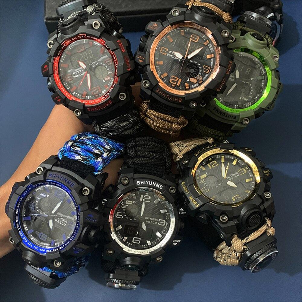 Survival Men Sports Watch With Outdoor Compass