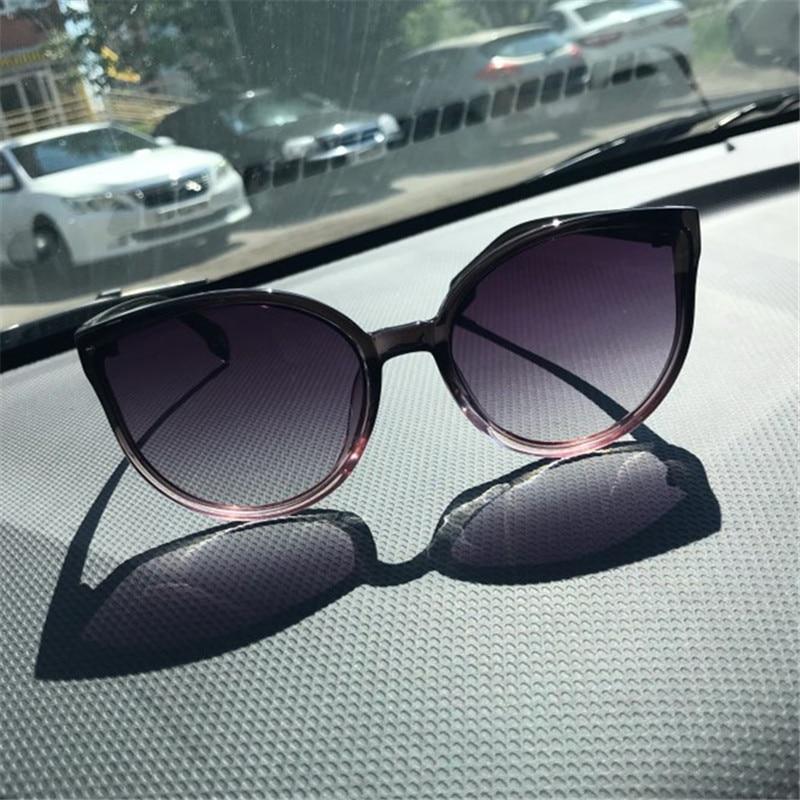 Lady Sunglasses With Cat Eye Women Eyewear Plastic Frame Clear