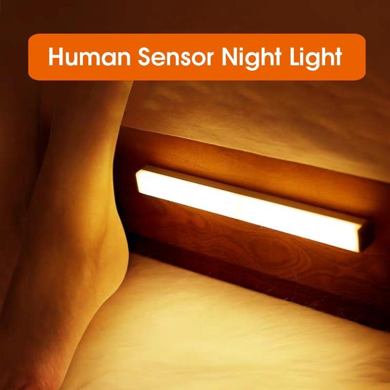 LED Night Light Motion Sensor Wireless USB Rechargeable lamp