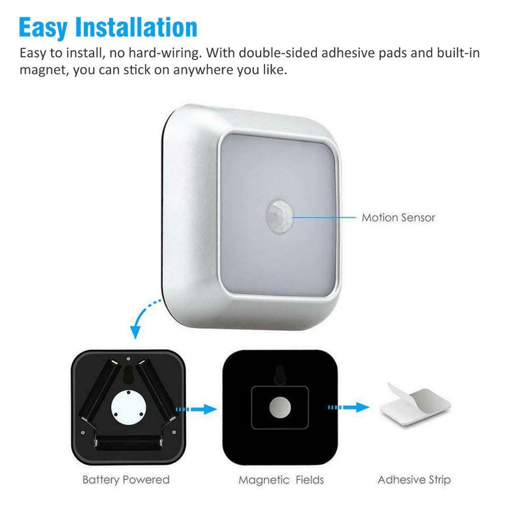 STEVVEX Wireless LED Pair Lamps with Motion sensor night lights