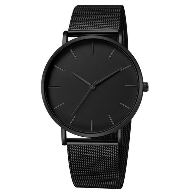 STEVVEX Men Watch Quartz Casual Watches Simple Metal Hour Reloj