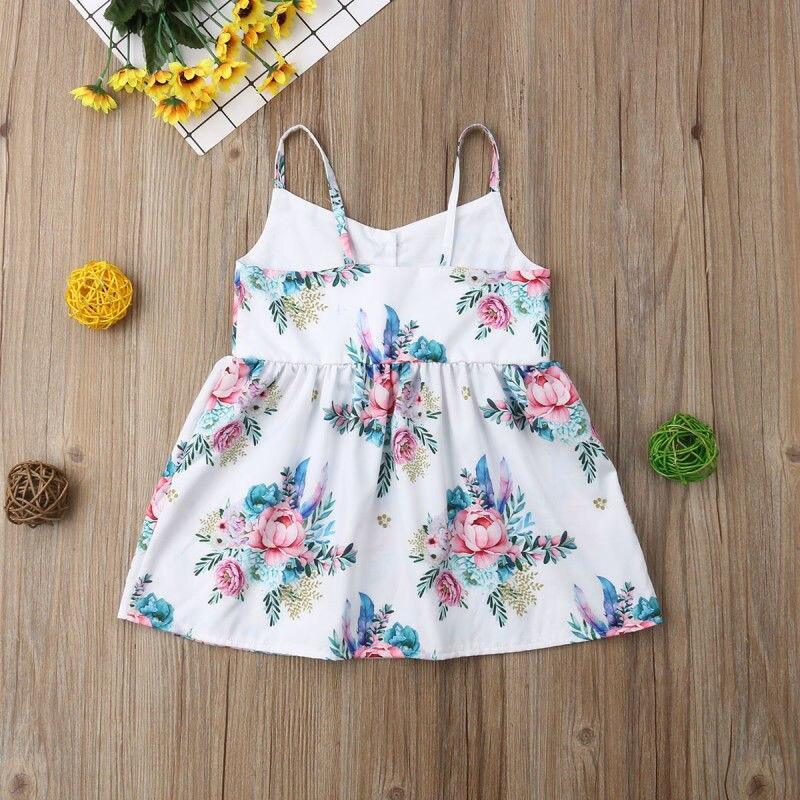 Luxury Handmade Summer Toddler Baby Girls Dress Flower Sleeveless V Neck Party  Dress For Girls In Elegant Summer Design