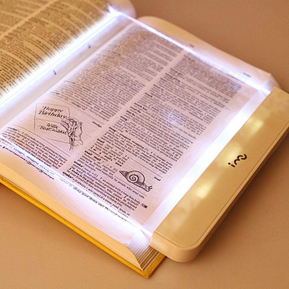 Book Light Flat LED Panel Reading Lamp Car Travel Plate Lights