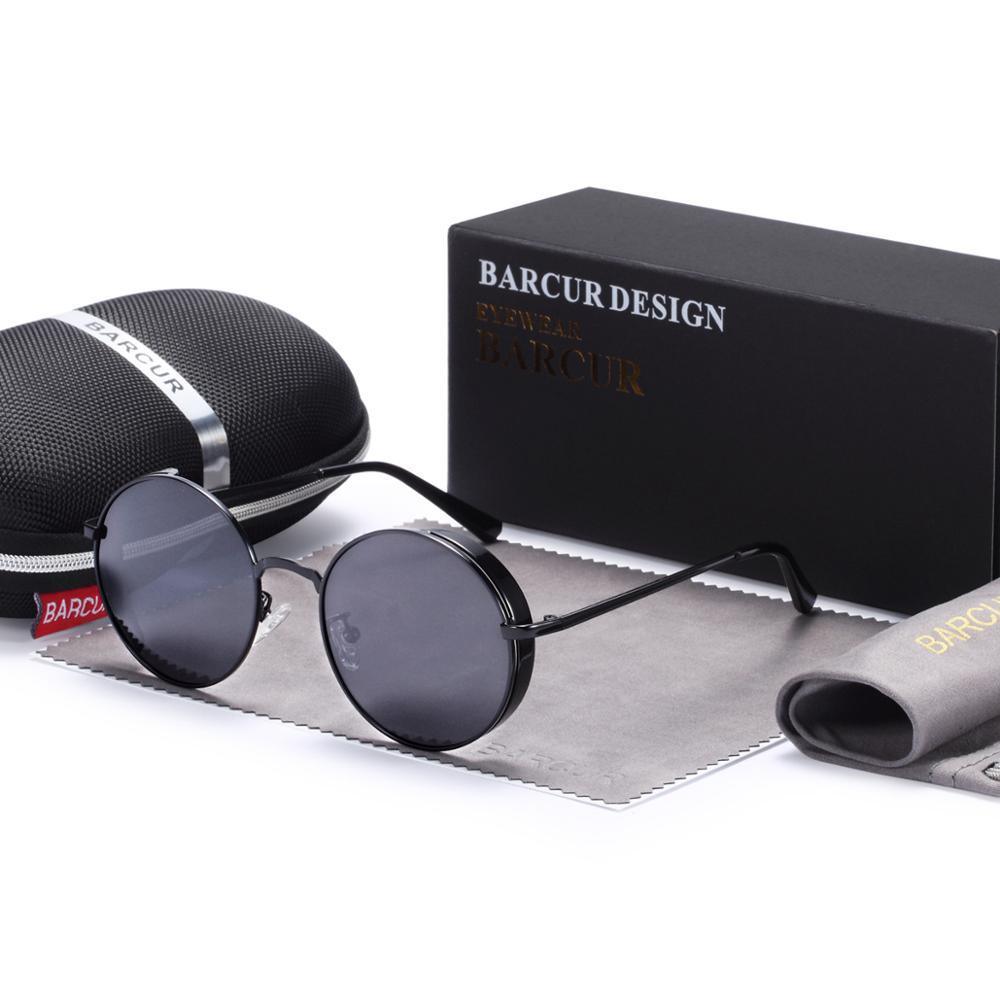 Steampunk Round Leon Retro Original Sunglasses