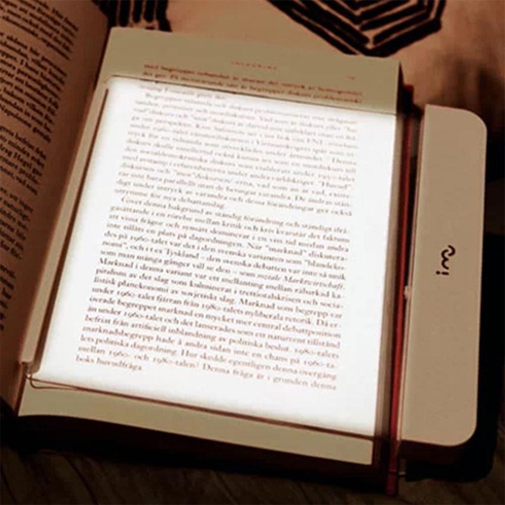 Book Light Flat LED Panel Reading Lamp Car Travel Plate Lights
