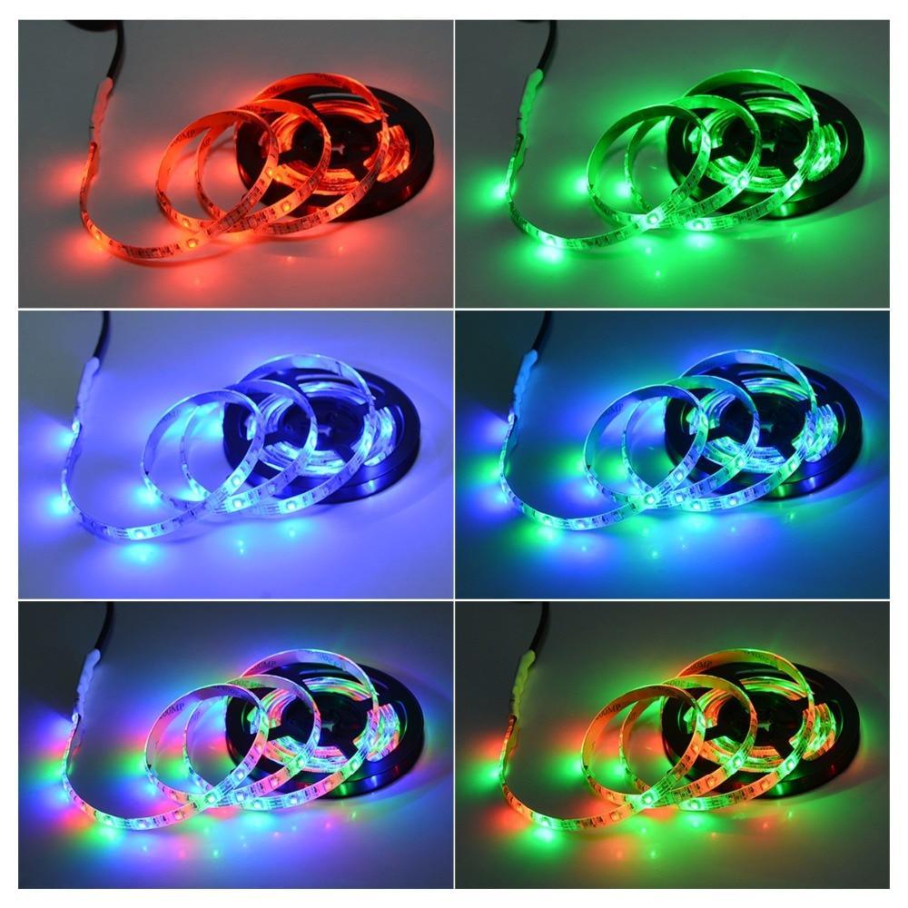 STEVVEX USB Power LED Light lamp With RGB Flexible Tape TV Back