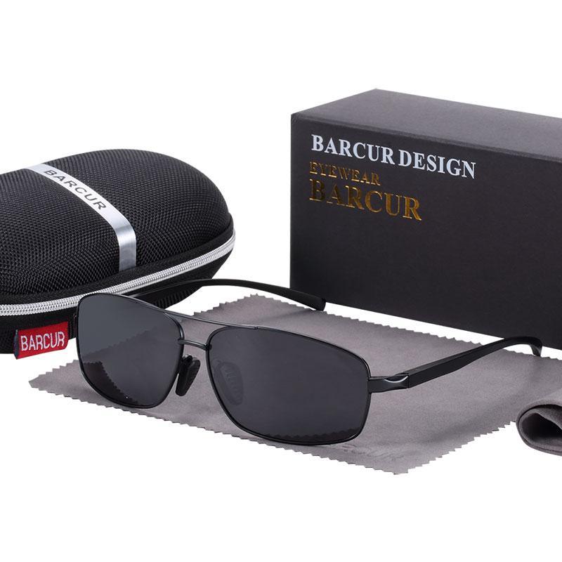 Elegent Vintage Retro Polarized Sunglasses Square Classic Shades