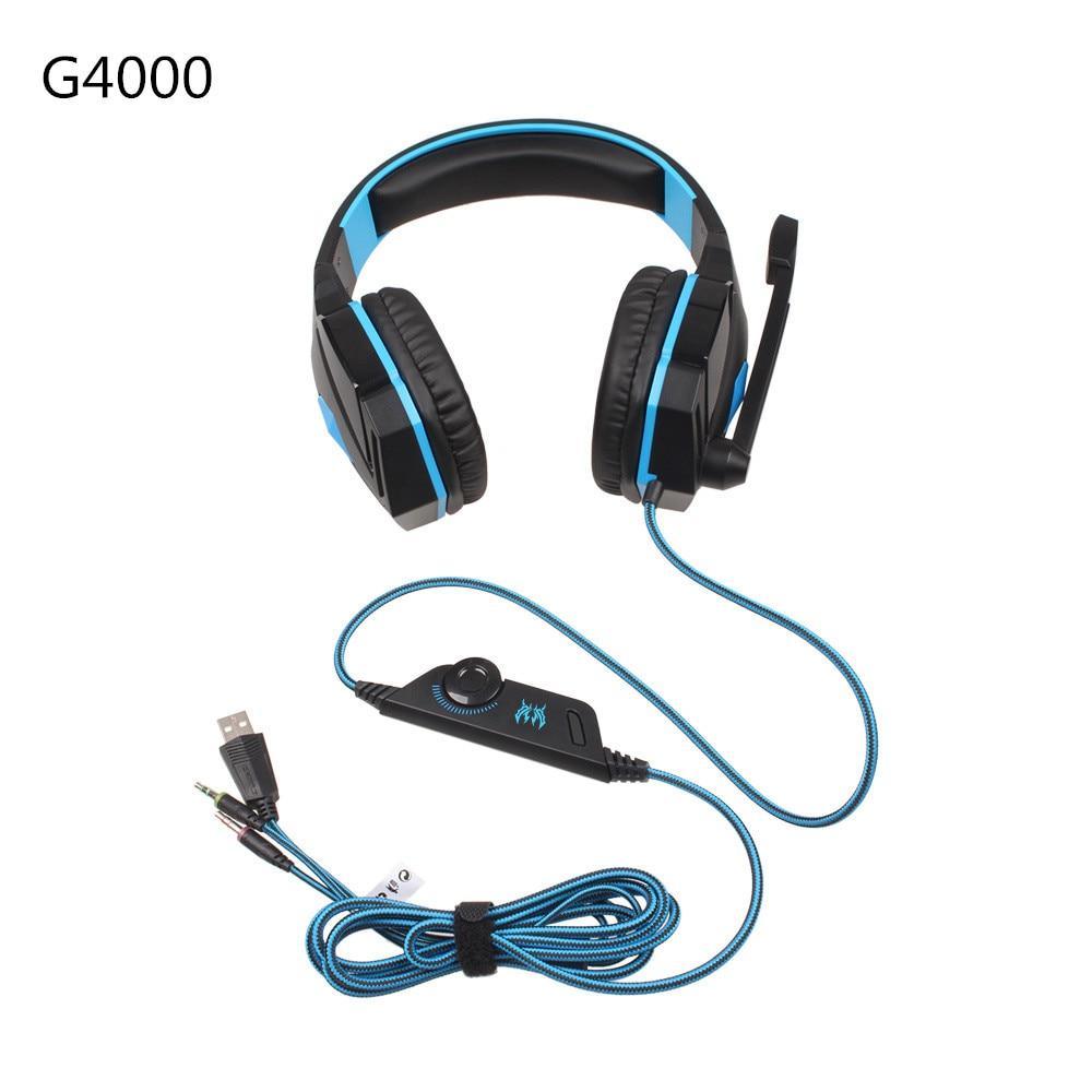 STEVVEX G2000 G9000 Gaming Headsets Big Headphones with Light Mic