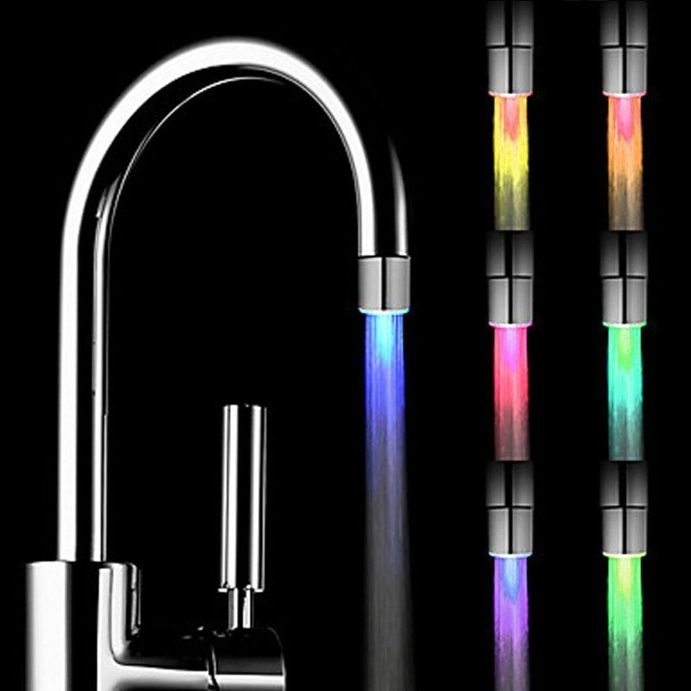 STEVVEX Home LED Water Faucet Creative Light Shower Head Romantic