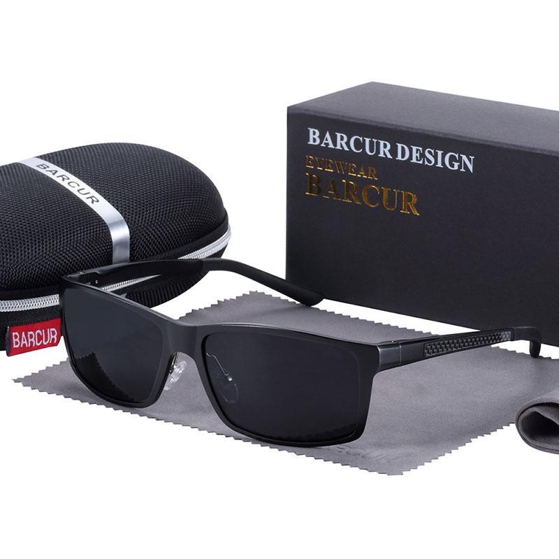 Classic Square Polarized Sunglasses Men Aluminium Driving Sun