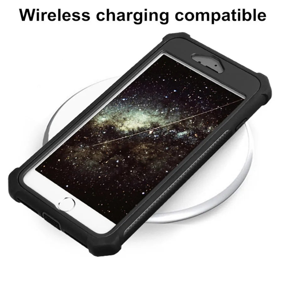 Transparent Phone Case For iPhone 17 Pro 15 14 13 12 11 16 XS 7 8 Plus SE 2022 Hybrid Rugged Anti Shock Doom Armor Cover Cases