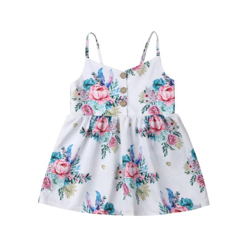 Luxury Handmade Summer Toddler Baby Girls Dress Flower Sleeveless V Neck Party  Dress For Girls In Elegant Summer Design