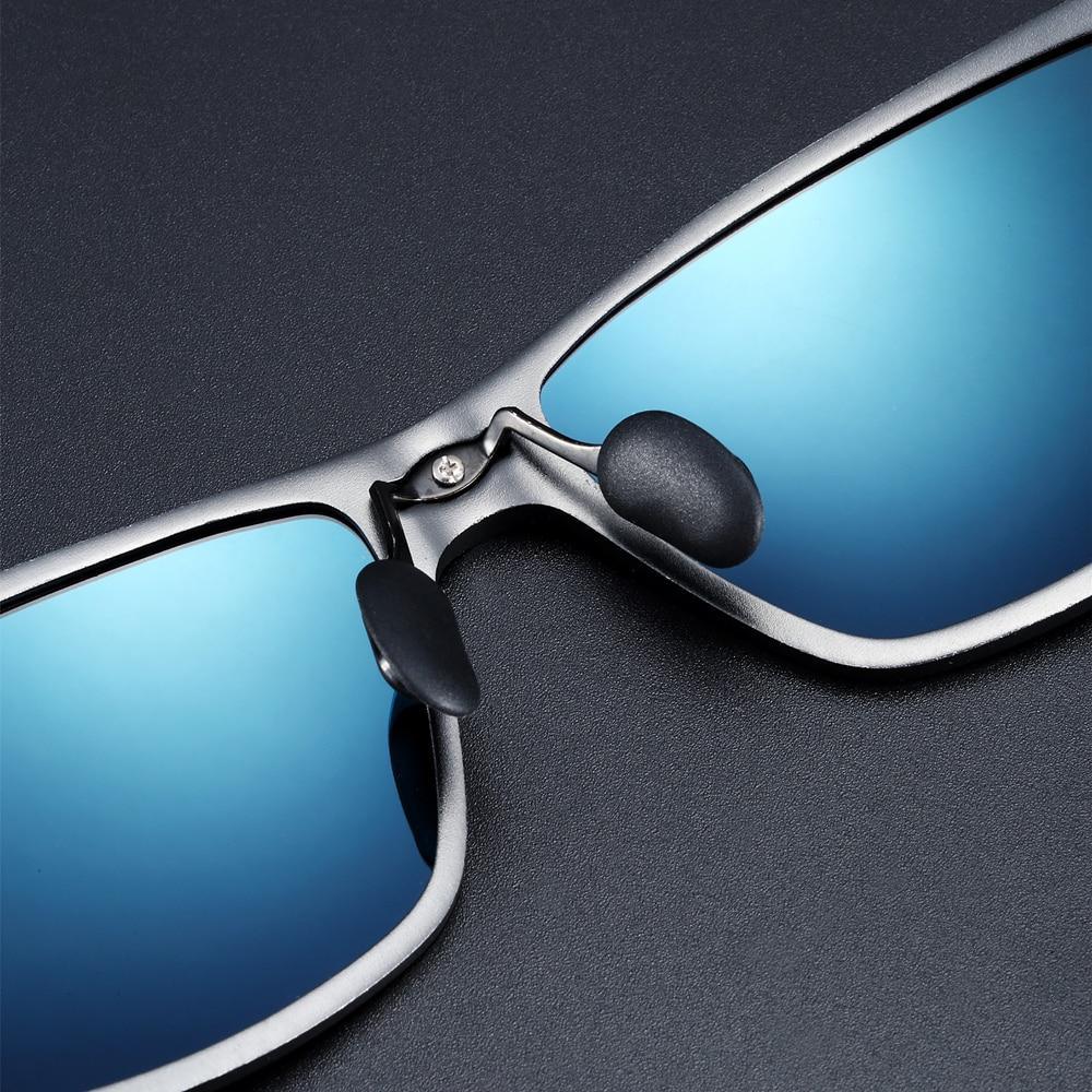 Aluminum Polarized Square Sunglasses