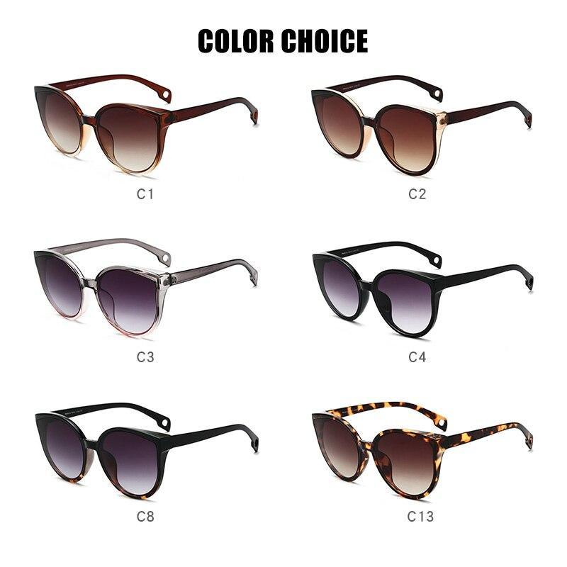 Lady Sunglasses With Cat Eye Women Eyewear Plastic Frame Clear