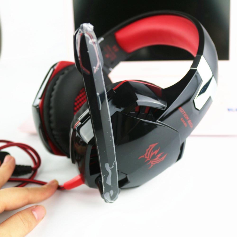 STEVVEX G2000 G9000 Gaming Headsets Big Headphones with Light Mic