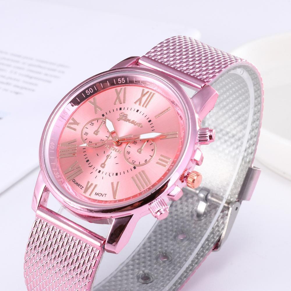 Analog Women watches Quality Fashion Roman Numerals Faux Leather